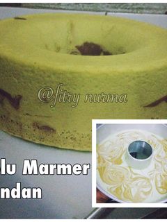 Foto resep Bolu marmer pandan