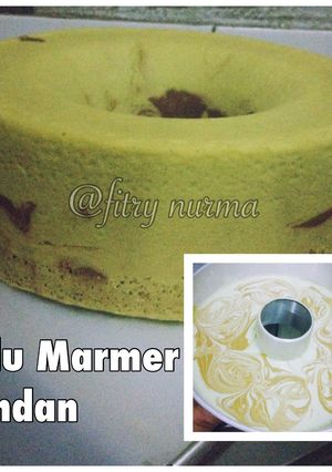 Foto resep Bolu marmer pandan