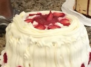 Una foto de Torta de fresa