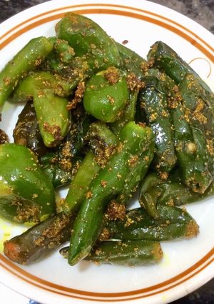 A picture of Green Chilli Masala.