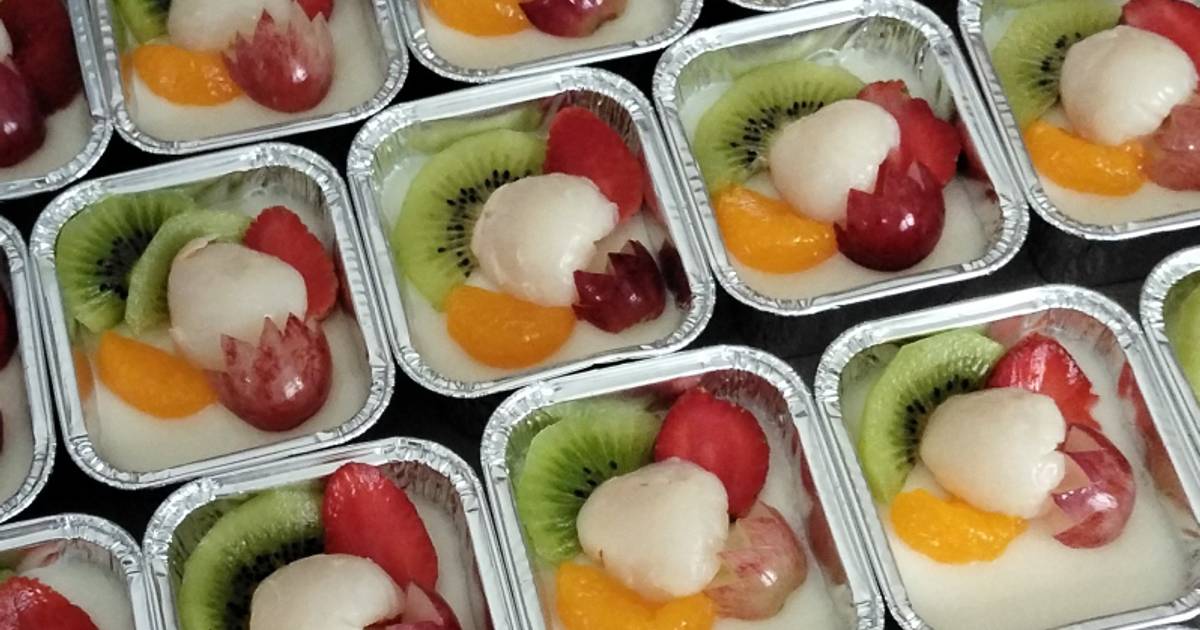 Resep Pudding Buah Cup oleh irmania ulfa Cookpad