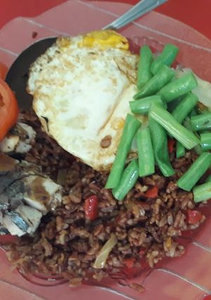 Foto resep Nasi goreng(nasi merah)diet