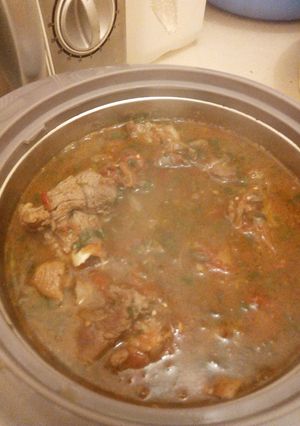 A picture of Goat Stew.