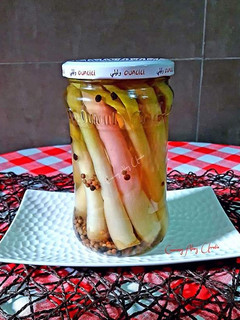 Una foto de Cebolletas tiernas en vinagre agridulce en semi conservas