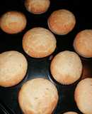 Cupcakes βανίλια (τύπου chiffon cake)