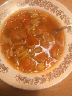 Zöldbab leves recept fotója