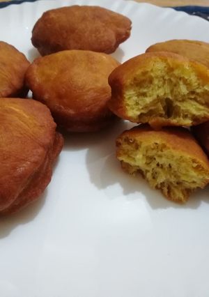 A picture of Pumkin mandazi.