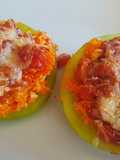 Zapallitos de tronco rellenos de ricotta y zanahoria