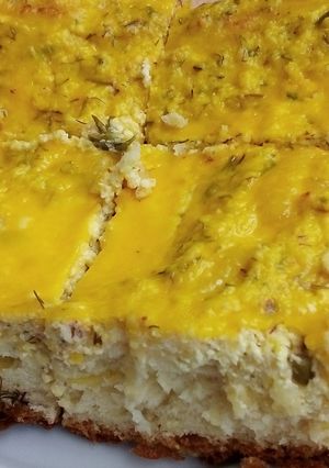 Túrós~kapros lepény recept fotója