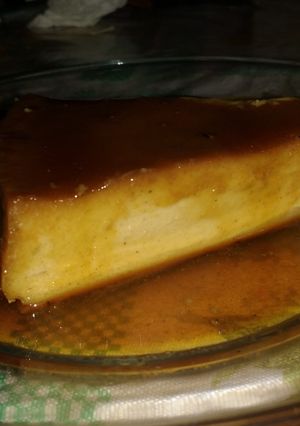 Una foto de Flan napolitano de queso
