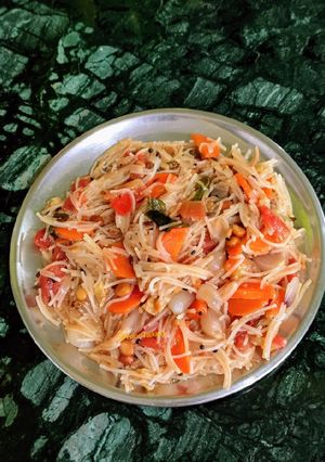 A picture of Carrot Vermicelli Upma.