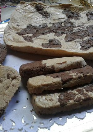 Una foto de Mantecol casero con chocolate