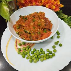 A picture of Eggplant/Brinjal Bhurta.