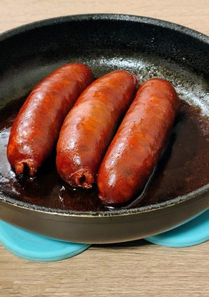 Una foto de Chorizos al vino (de Ribeiro)