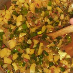 A picture of Green Potatoes.