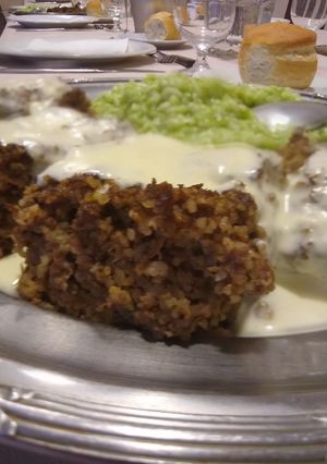 A picture of Kipe with Green Rice.