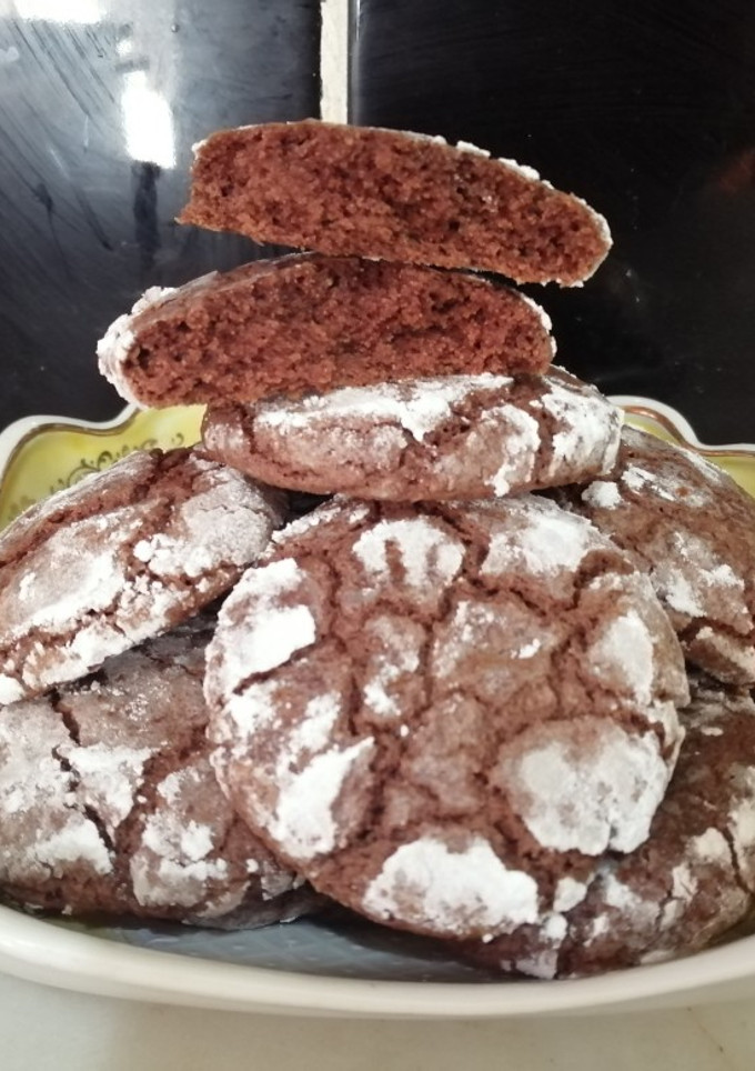 Una foto de Galletitas craqueladas de chocolate 🍫