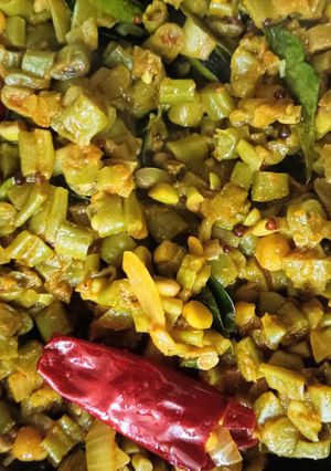 தட்டைகாய் பொரியல்(thattaikai poriyal recipe in tamil) செய்முறை முக்கிய புகைப்படம்