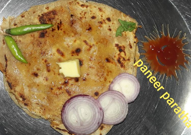 Recipe of Super Quick Homemade Paneer paratha