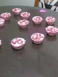 Cheesecake de fresa tipo cupcake