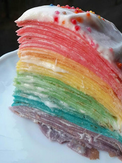 Foto resep Rainbow Mille Crepes