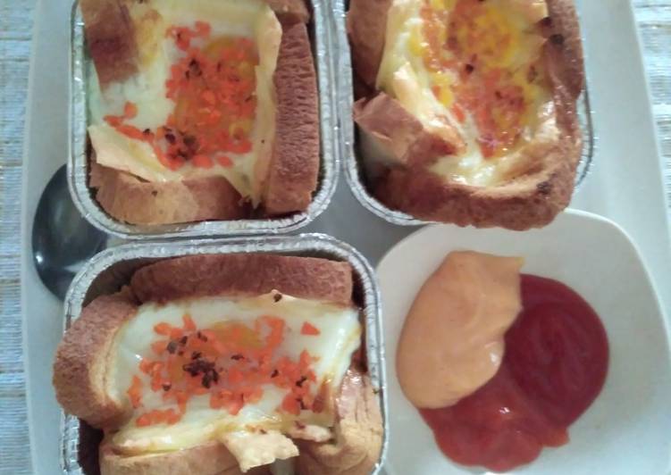 step by step Menyiapkan Roti x telur snack time! Anti Gagal