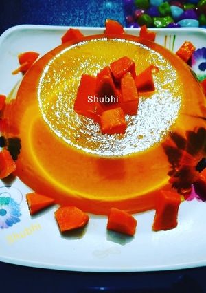 A picture of Mango jelly cake.
