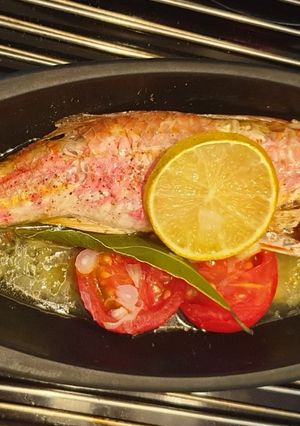 Une photo de 🐟Rouget en papillote🐟