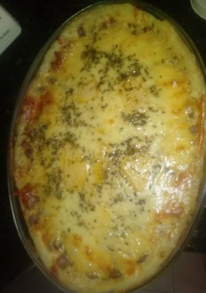 Foto de Escondidinho de batatas e linguiça calabresa