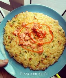 cơm cá hồi cho bé