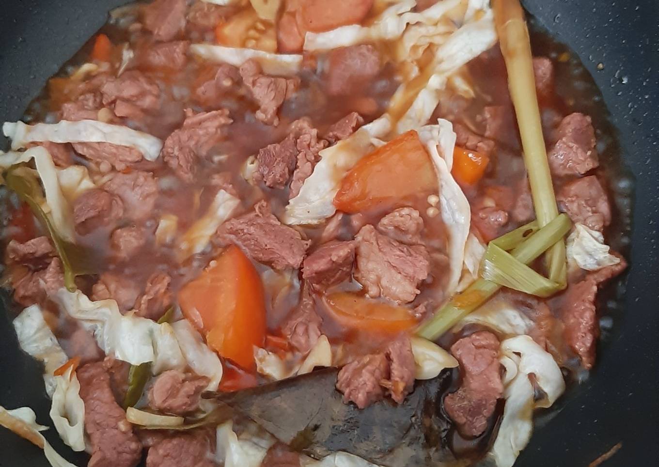 Kambing Tumis Kecap Pedas