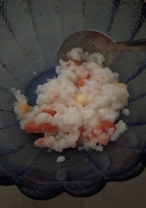 Foto resep (mpasi) tim udang kotak-kotak 6+
