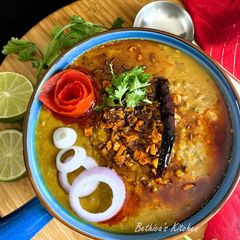 A picture of Green Moong / Whole Moong Dal Tadka.
