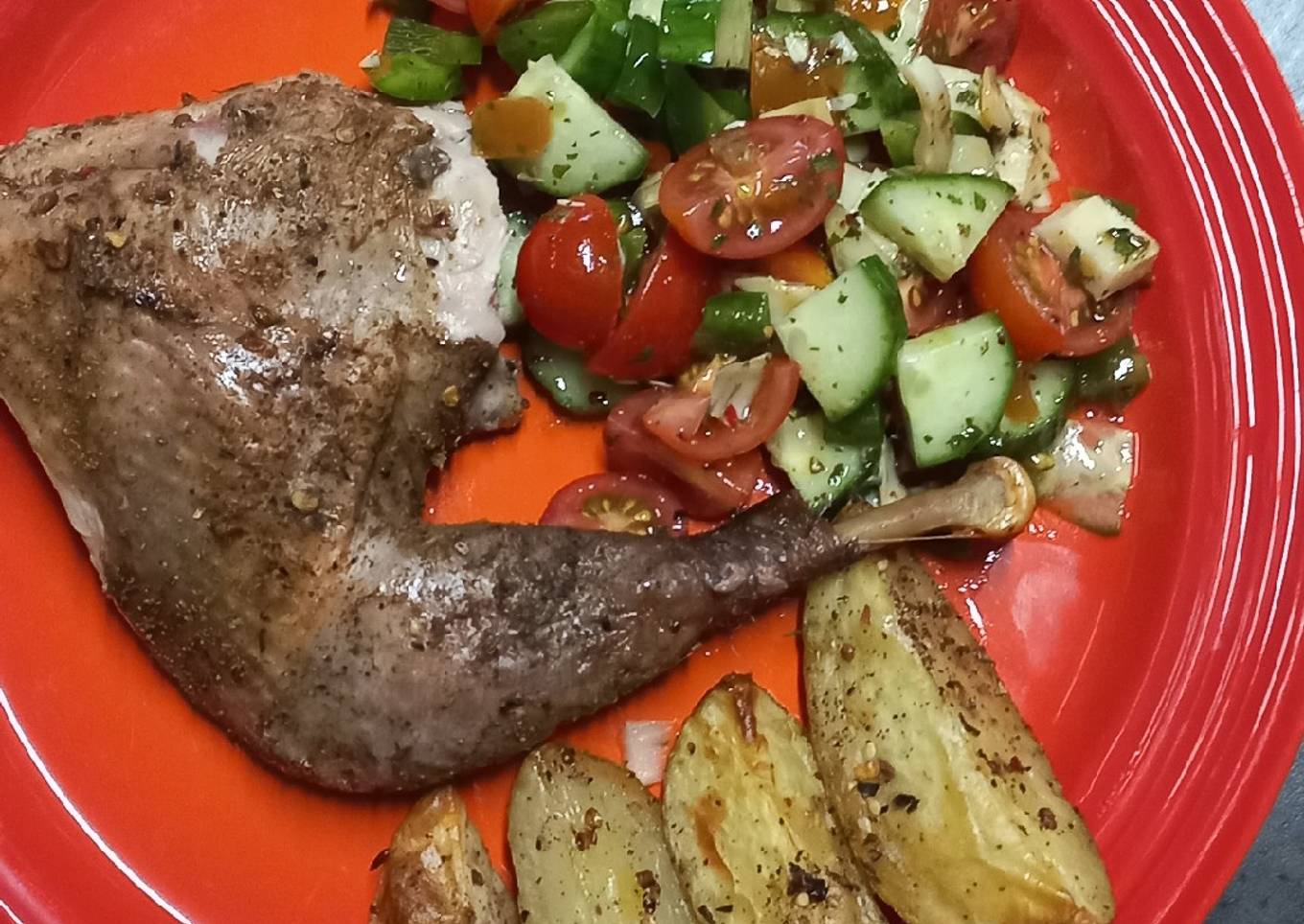 Moroccan Roasted Guinea Fowl