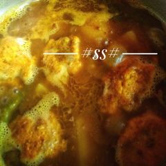 A picture of Fish eggs curry.