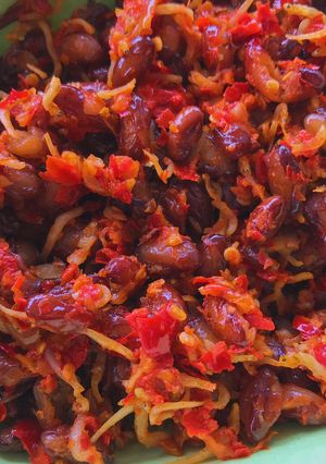 Foto resep Kacang merah teri balado