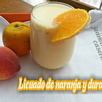 Licuado de naranja y duraznos Receta de Jeanette Cocina Casera- Cookpad