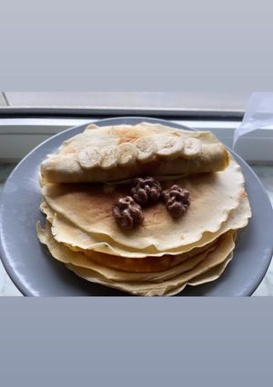 Una foto de Tortitas de plátano