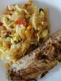 Ensalada de repollo cocido