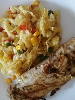 Una foto de Ensalada de repollo cocido
