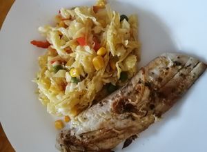Una foto de Ensalada de repollo cocido