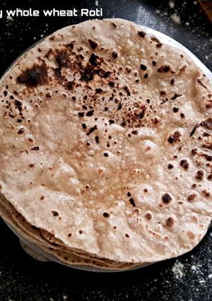 A picture of Barley whole wheat Roti.