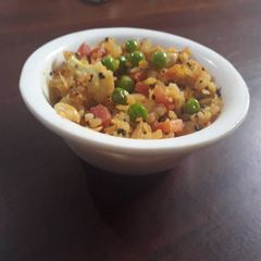 A picture of Gujrati Peas Poha.