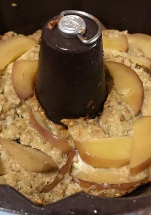 Una foto de Budín de manzana y banana