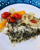 Grilled Dill Fresh Cod Fillets with Cherry Tomatoes 🍅