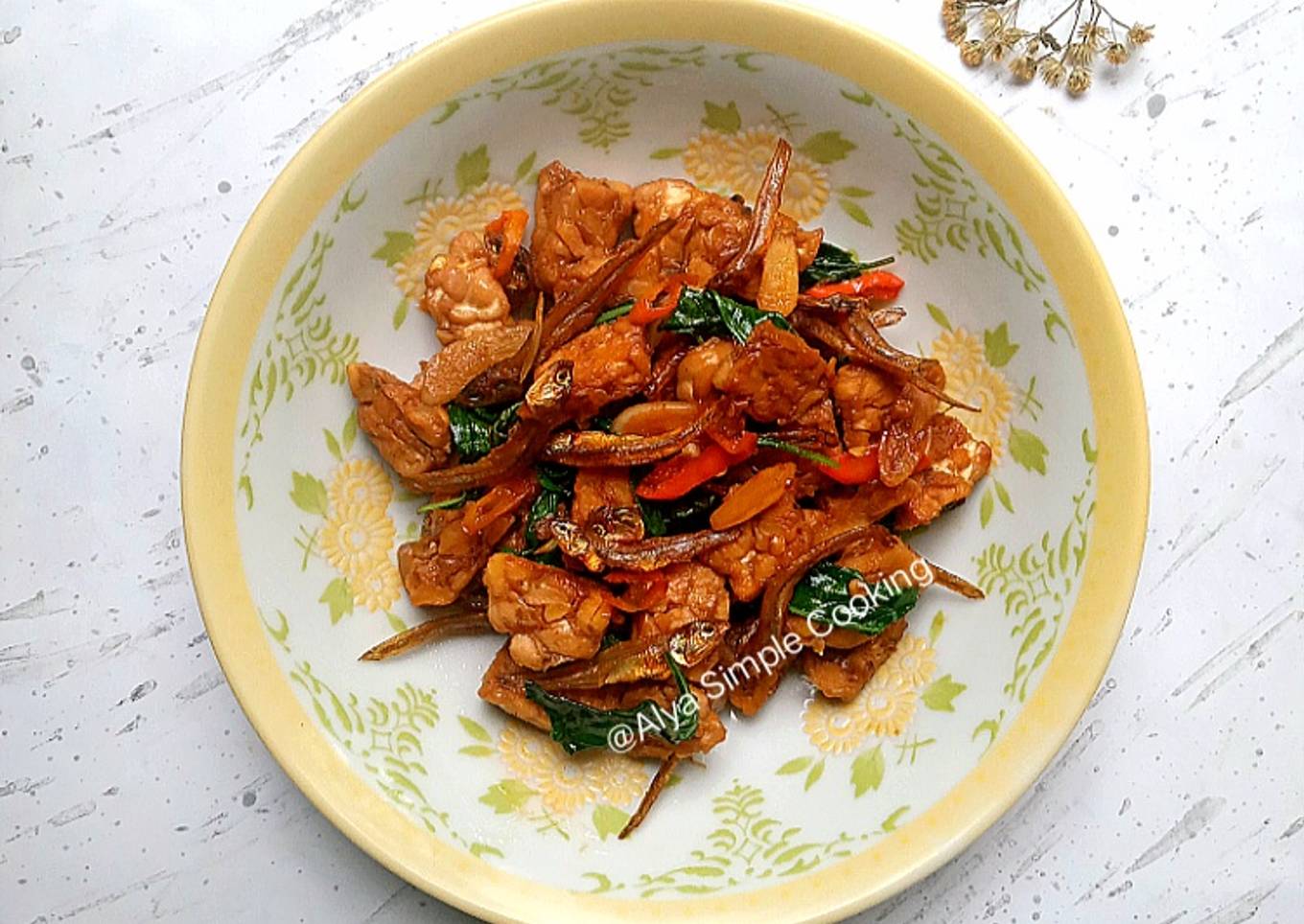 Tumis Tempe Teri Kemangi