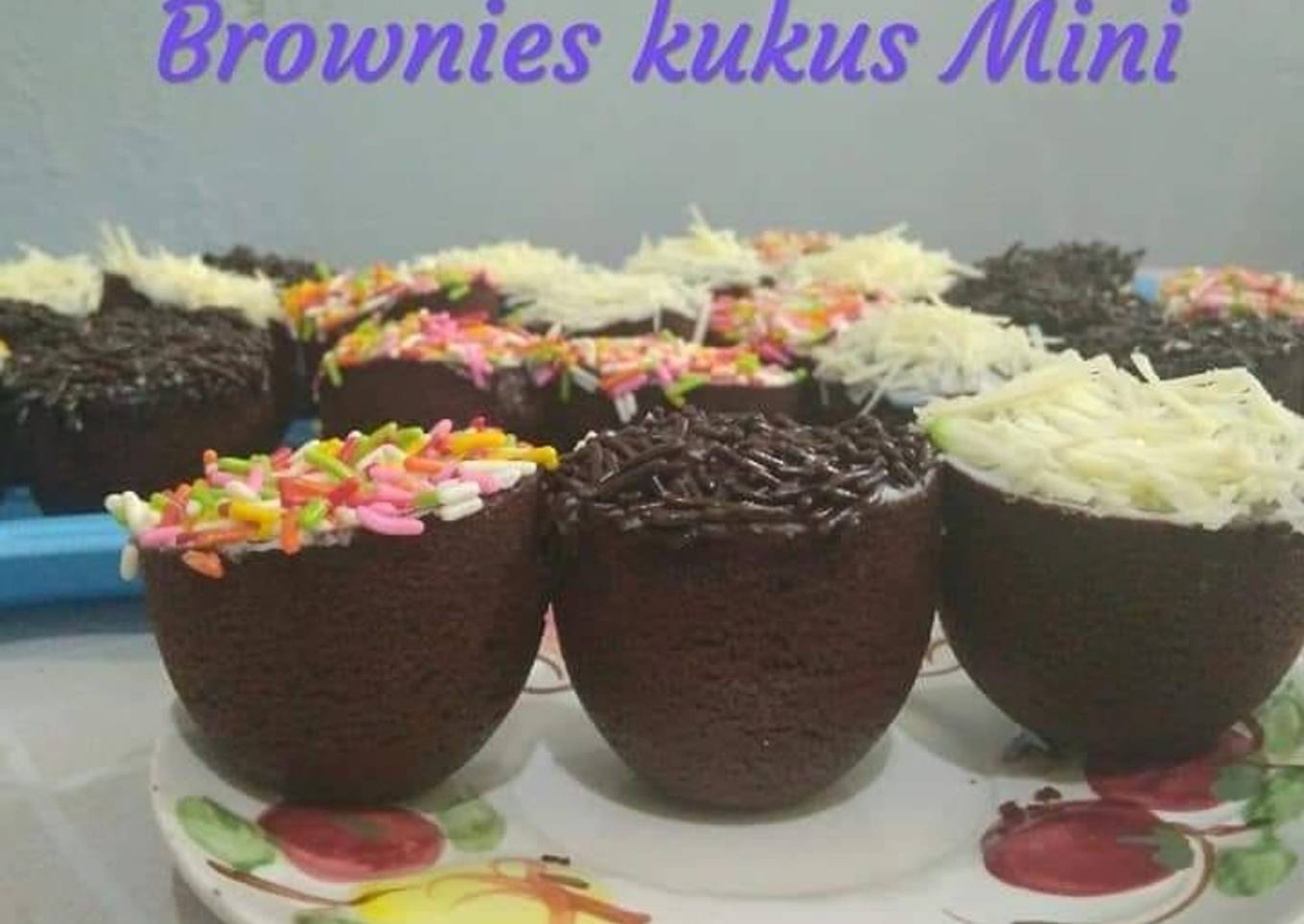 Langkah Mudah untuk Membuat Brownies kukus mini coklat Anti Gagal