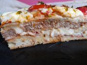 Una foto de pizza hamburguesa