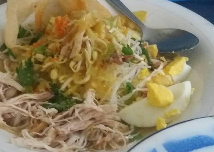 Resep Soto ayam lengkap (2017) Anti Gagal