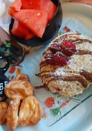 Une photo de Bowlcake framboise coco